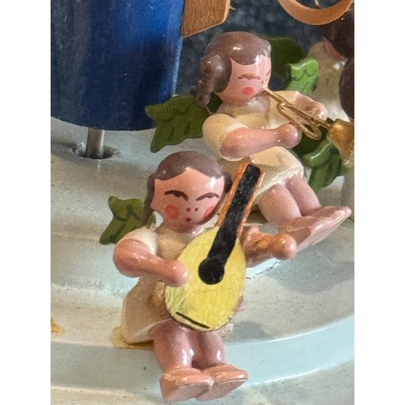 Vintage Richard Glasser Angel Musician Orchestra 1605 Pyramid 2 missing angels - Picture 9 of 14